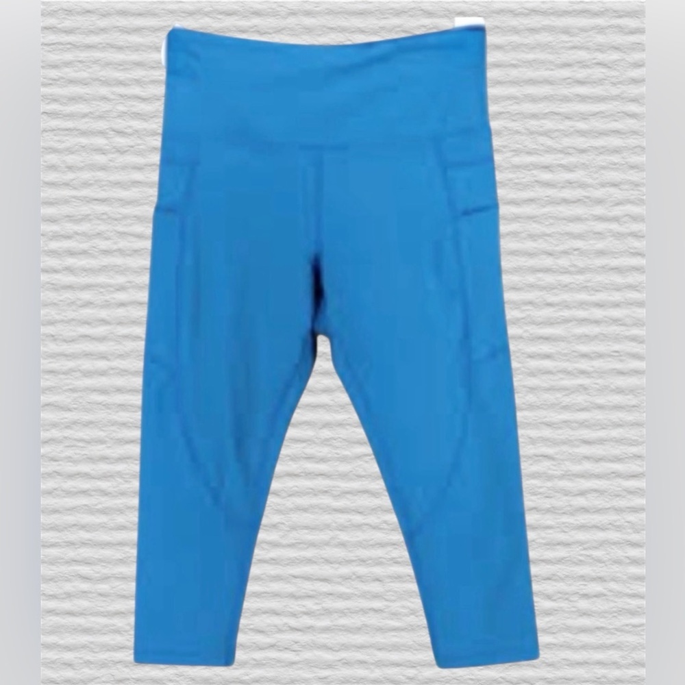 ‼️ZYIA ACTIVE CAPRI BLUE  LEGGINGS